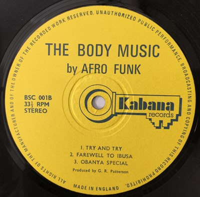 Lot 7 - AFRO FUNK - BODY MUSIC LP (UK ORIGINAL - KABANA MUSIC - BSC 001)