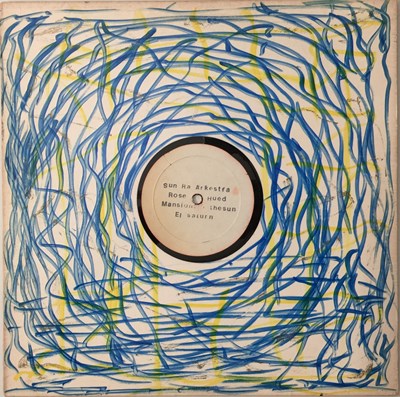 Lot 9 - THE SUN RA ARKESTRA - ROSE HUED MANSIONS OF THE SUN LP (GROUP RELEASED - HAND-DRAWN SLEEVE - EL SATURN RECORDS - 91780)