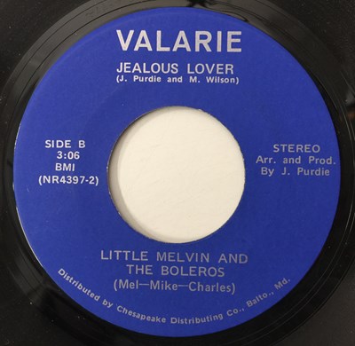 Lot 10 - LITTLE MELVIN AND THE BOLEROS - I'M IN LOVE (YES I AM) 7" (US ORIGINAL - VALARIE - NR4397)