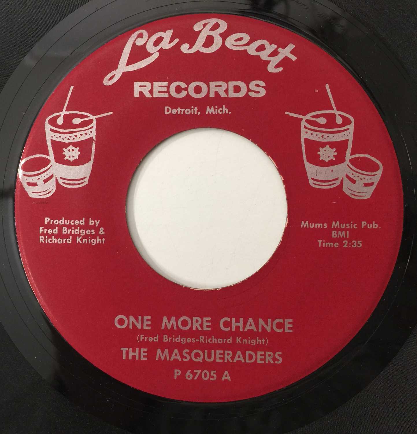 Lot 17 - THE MASQUERADERS - TOGETHER THAT'S THE ONLY WAY/ ONE MORE CHANCE 7" (US NORTHERN - LA BEAT RECORDS - P6705)