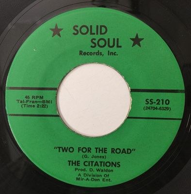 Lot 18 - THE CITATIONS - HEY MR SOUL/ TWO FOR THE ROAD 7" (US SOUL - SOLID SOUL - SS-210)