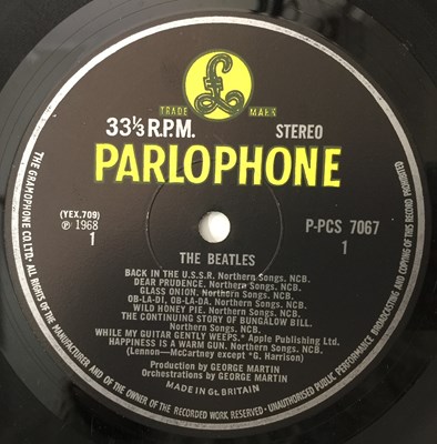 Lot 80 - THE BEATLES - WHITE ALBUM LP (UK EXPORT COPY - PARLOPHONE - P-PCS 7067)