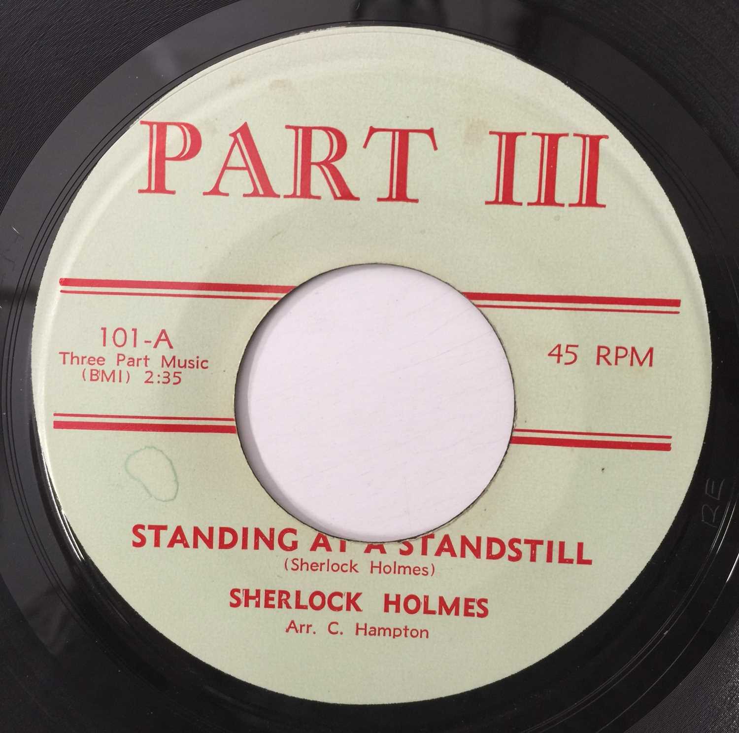 Lot 27 - SHERLOCK HOLMES - STANDING AT A STANDSTILL/ SOONER OR LATER 7" (US NORTHERN - PART III - 101)