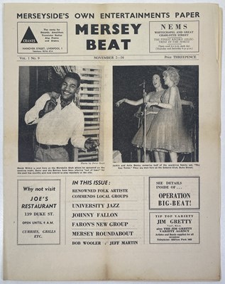 Lot 272 - ORIGINAL MERSEY BEAT NEWSPAPER - VOL 1 NUMBER 9.