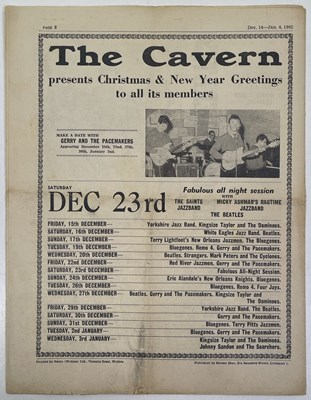 Lot 275 - ORIGINAL MERSEY BEAT NEWSPAPER - VOL 1 NUMBER 12 - BEATLES COVER.