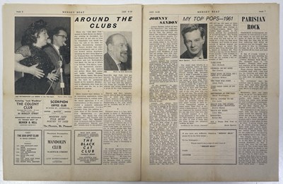 Lot 276 - ORIGINAL MERSEY BEAT NEWSPAPER - VOL 1 NUMBER 13 - BEATLES TOP POLL COVER.