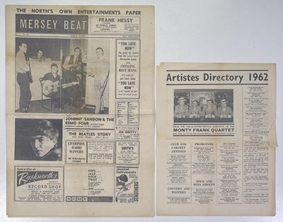 Lot 279 - ORIGINAL MERSEY BEAT NEWSPAPER - VOL 2 NUMBER 51 - BEATLES COVER.