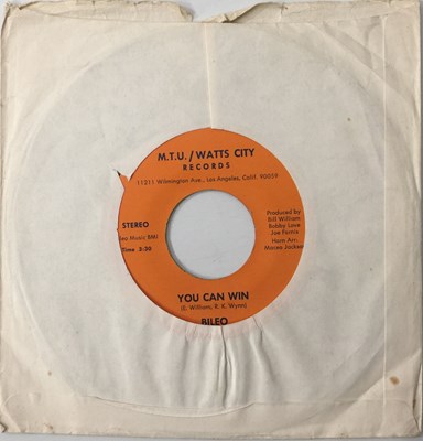Lot 48 - BILEO - YOU CAN WIN/ LET'S GO 7" (US ORIGINAL - M.T.U./ WATTS CITY - #101)