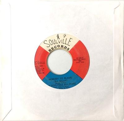 Lot 72 - THE SOULVILLE ALL-STARS - NOBODY TO BLAME 7" (SV-1001 - ORIGINAL 1968 PRESS)