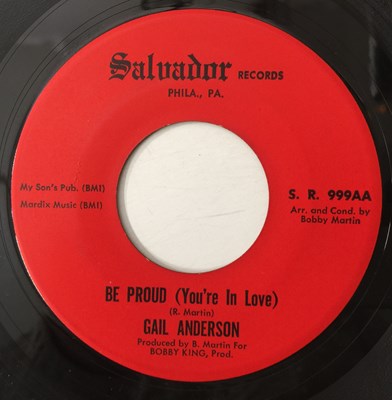 Lot 73 - GAIL ANDERSON - BE PROUD (YOU'RE IN LOVE) 7" (S.R. 999A)