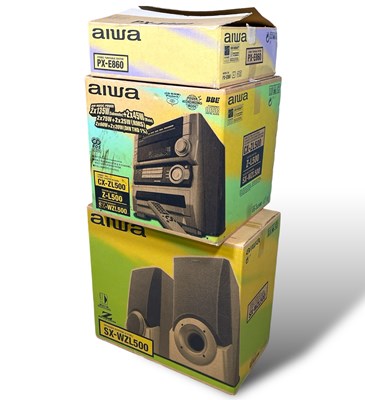 Lot 4 - AIWA EQUIPMENT AND HI-FI - SOME UNUSED.