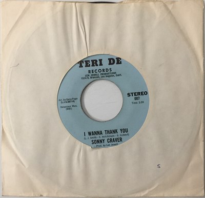 Lot 80 - SONNY CRAVER - I'M NO FOOL/ I WANNA THANK YOU 7" (US SOUL - TERI DE RECORDS - 007)