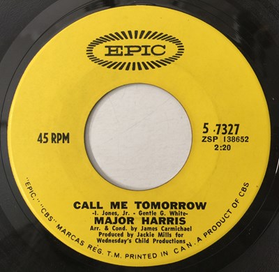 Lot 81 - MAJOR HARRIS - CALL ME TOMORROW/ LIKE A ROLLING STONE 7" (US NORTHERN - EPIC - 5 7327)