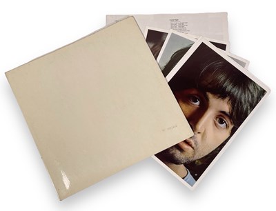 Lot 92 - THE BEATLES - WHITE ALBUM LP (UK NO. 0021405 W/ PICS & POSTER - PMC 7067)