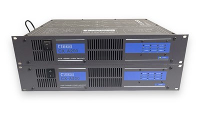 Lot 7 - A PAIR OF CLOUD CX-A200 POWER AMPLIFIERS.