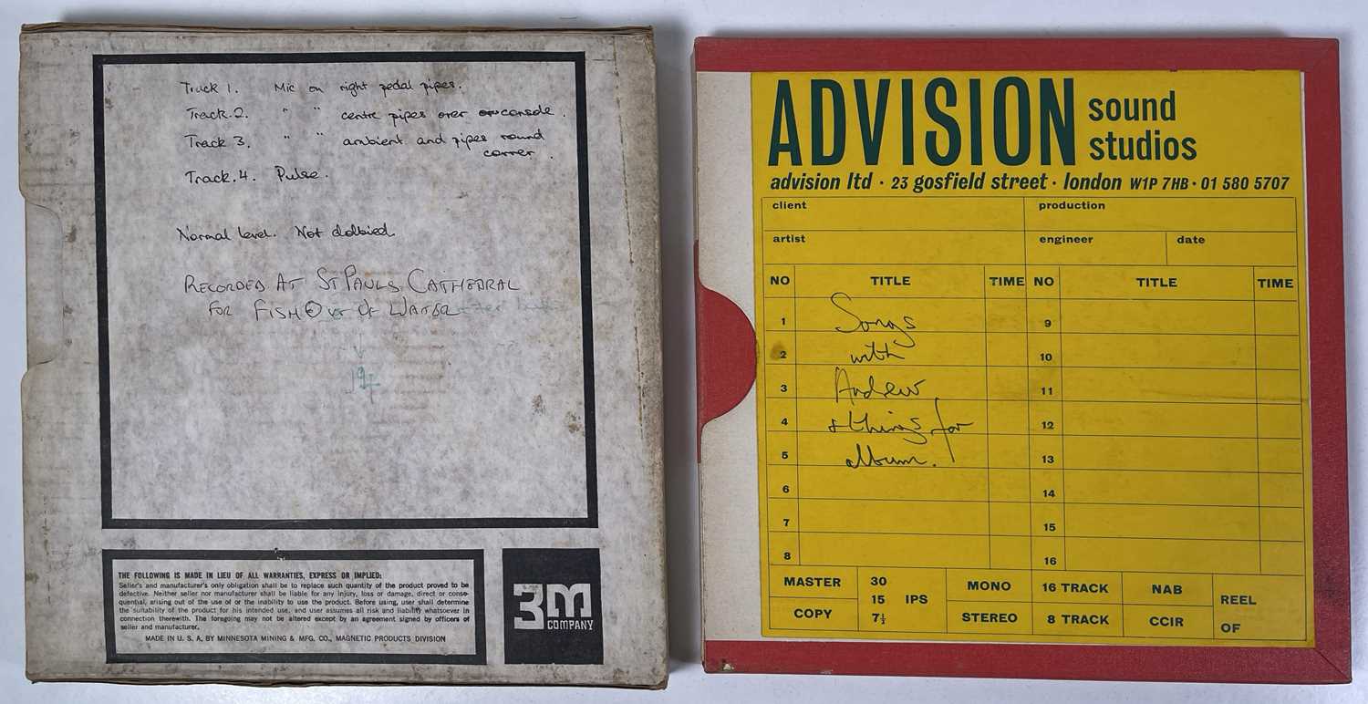 Lot 491 - YES / CHRIS SQUIRE - STUDIO RECORDING TAPES.