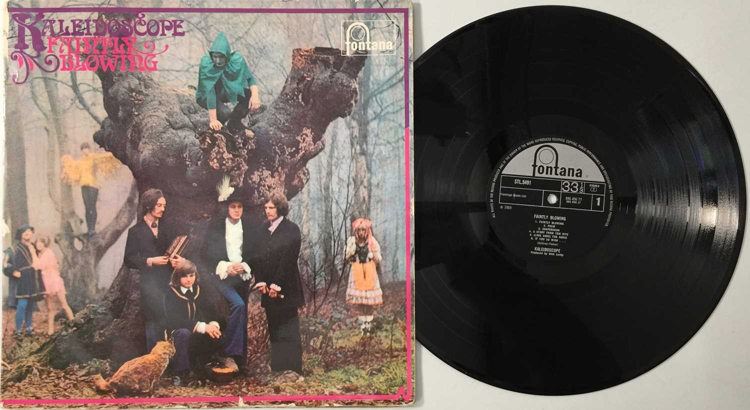Lot 3 - KALEIDOSCOPE - FAINTLY BLOWING LP (UK STEREO ORIGINAL - FONTANA - STL5491)