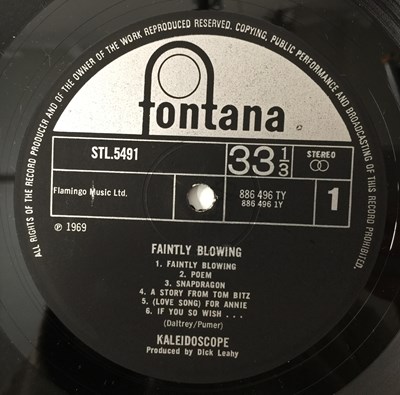 Lot 3 - KALEIDOSCOPE - FAINTLY BLOWING LP (UK STEREO ORIGINAL - FONTANA - STL5491)