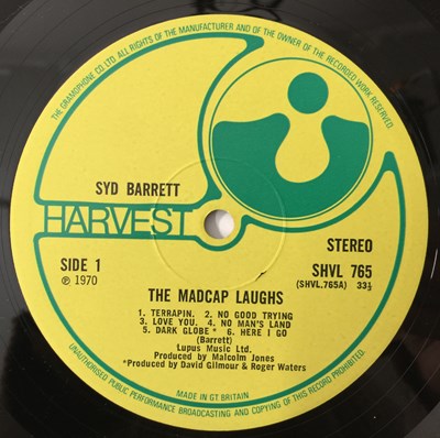 Lot 7 - SYD BARRETT - THE MADCAP LAUGHS LP (ORIGINAL UK COPY - HARVEST SHVL 765)