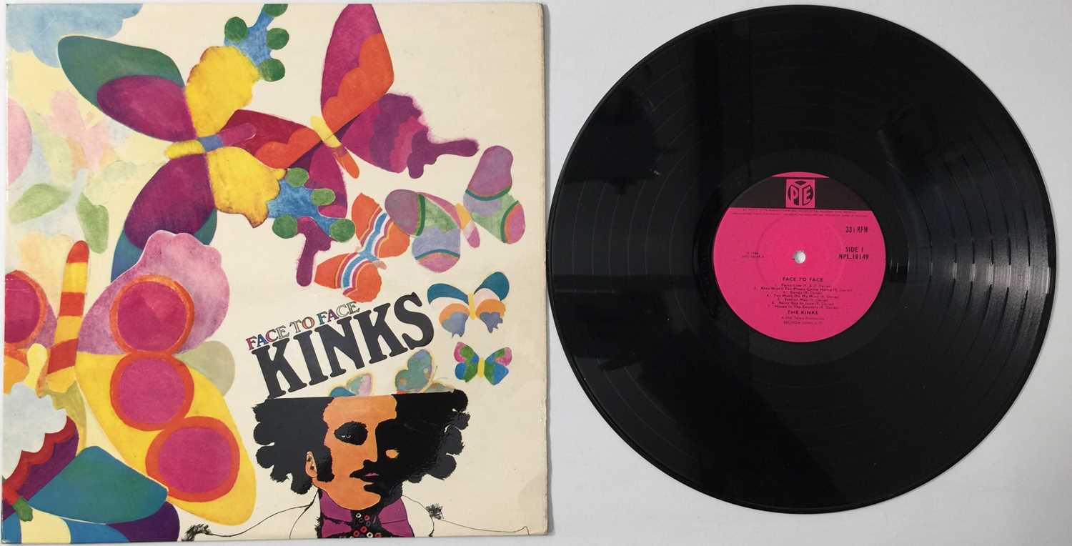 Lot 8 - THE KINKS - FACE TO FACE LP (UK MONO ORIGINAL - PYE - NPL.18149)
