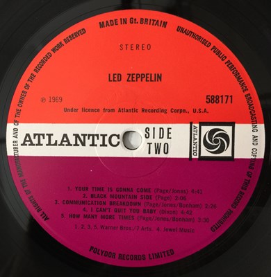 Lot 12 - LED ZEPPELIN - LED ZEPPELIN 'I' LP (EARLY UK COPY - CORRECTED MATRIX - ATLANTIC 588171)
