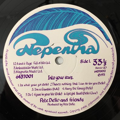 Lot 14 - PETE DELLO AND FRIENDS - INTO YOUR EYES LP (UK ORIGINAL - NEPENTHA - 6437001)