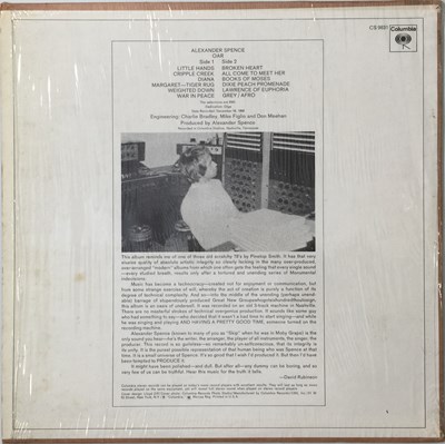 Lot 15 - ALEXANDER SPENCE - OAR LP (US STEREO ORIGINAL - COLUMBIA - CS 9831)