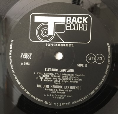Lot 21 - THE JIMI HENDRIX EXPERIENCE - ELECTRIC LADYLAND LP (ORIGINAL UK 'BLUE TEXT' - TRACK 613008/9)
