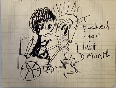 Lot 388 - JOHN LENNON DRAWING