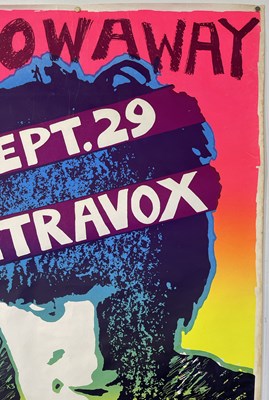 Lot 34 - ULTRAVOX - ORIGINAL AND RARE 1978 NEWPORT CONCERT POSTER.