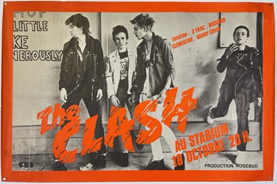 Lot 35 - THE CLASH - ORIGINAL 1978 PARIS CONCERT POSTER.