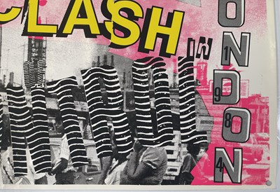 Lot 36 - THE CLASH - ORIGINAL 1984 'OUT OF CONTROL' POSTER.