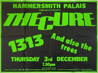 Lot 37 - THE CURE - ORIGINAL 1981 CONCERT POSTER.