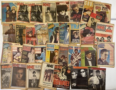 Lot 86 - MUSIC MAGAZINE COLLECTION INC PUNK ERA NME AND SID VICIOUS RECORD MIRROR HEADLINE.