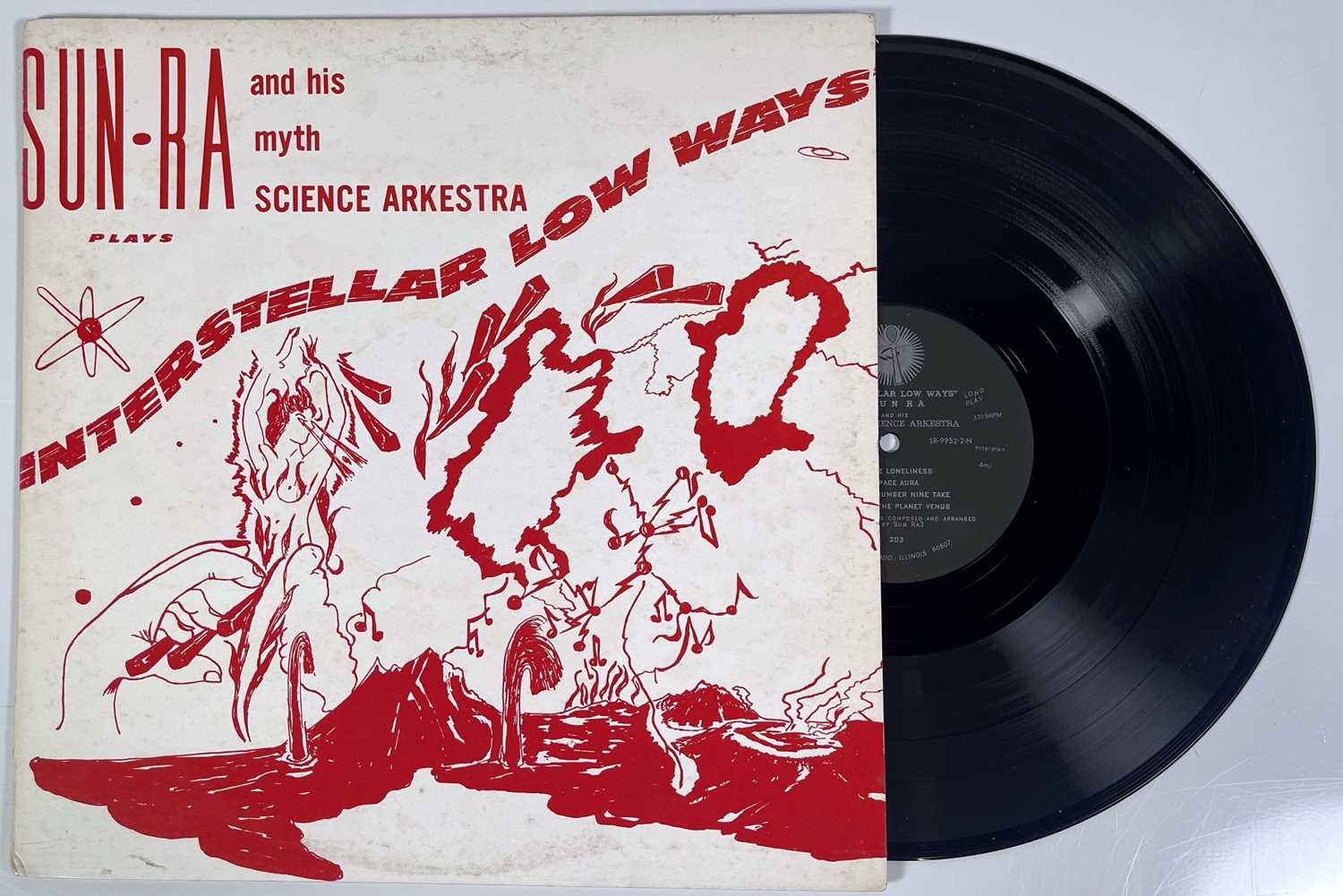 Lot 33 - SUN-RA - INTERSTELLAR LOW WAYS LP (ORIGINAL PRESSING - EL-SATURN RECORDS SR-9952-2-M)