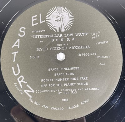 Lot 33 - SUN-RA - INTERSTELLAR LOW WAYS LP (ORIGINAL PRESSING - EL-SATURN RECORDS SR-9952-2-M)