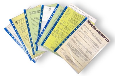 Lot 62 - 1970/80S CONTRACTS/BOOKING AGREEMENT ARCHIVE - CLASSIC ROCK AND PROG ARTISTS.