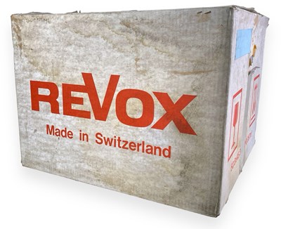 Lot 26 - REVOX A77 REEL-TO-REEL PLAYER IN BOX WITH REELS.