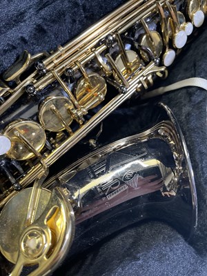 Lot 35 - TREVOR JAMES ALTO SAX IN CASE.