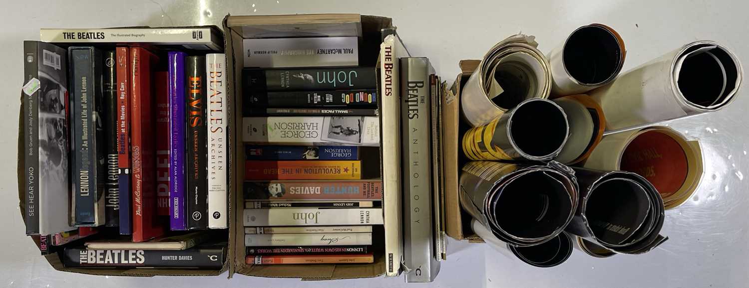 Lot 64 - THE BEATLES / ROLLING STONES AND MORE - POSTERS / BOOKS.