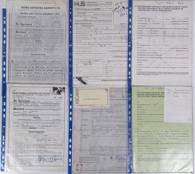 Lot 65 - 1970/80S CONTRACTS/BOOKING AGREEMENT ARCHIVE - ROCK AND POP.