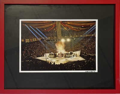 Lot 406 - THE ROLLING STONES - THREE NOBBY CLARK SIGNED FRAMED PRINTS AND BOOKS. .