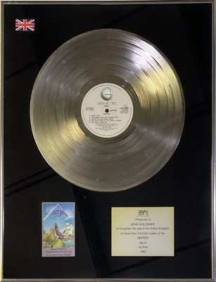Lot 328 - ASIA -OFFICIAL BPI DISC AWARDS FOR 'ALPHA'.
