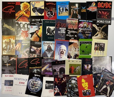 Lot 115 - ROCK / HARD ROCK / METAL PROGRAMMES INC SOME SIGNED.