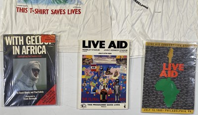 Lot 352 - LIVE AID - ORIGINAL T-SHIRTS AND PROGRAMME.