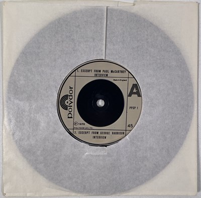 Lot 53 - THE BEATLES TAPES FROM DAVID WIGG INTERVIEWS 7" (UK PROMO - POLYDOR - PPSP 1)