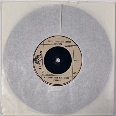 Lot 53 - THE BEATLES TAPES FROM DAVID WIGG INTERVIEWS 7" (UK PROMO - POLYDOR - PPSP 1)