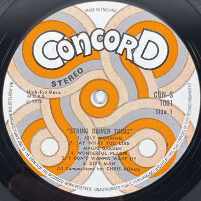 Lot 56 - STRING DRIVEN THING - STRING DRIVEN THING LP (ORIGINAL UK PRESSING - CONCORD CON-S 1001)
