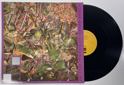Lot 59 - THE STONE ROSES - SO YOUNG/TELL ME 12" (ORIGINAL UK RELEASE - THIN LINE THIN 001)