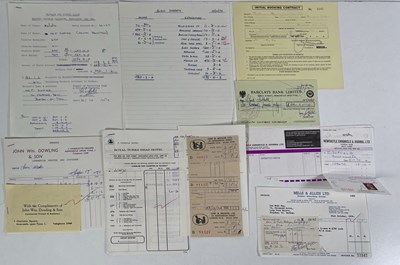 Lot 75 - JUDAS PRIEST / BLACK SABBATH - ORIGINAL 1970-1975 CONCERT BOOKING DOCUMENTS.
